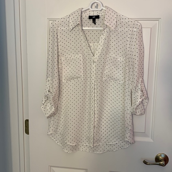 Polka-dot IZ Byer Button-up - Picture 1 of 2